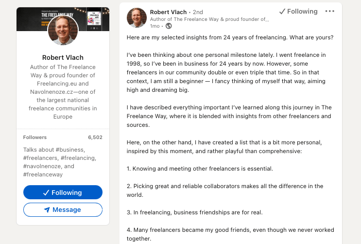 LinkedIn Robert Vlach